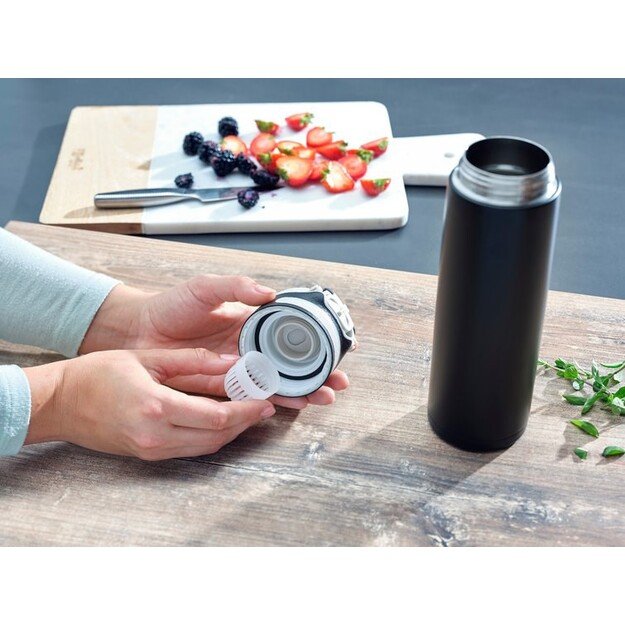 Leifheit 03271 travel mug 600 ml Black Stainless steel 6