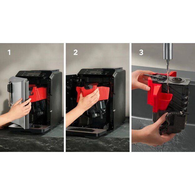 Siemens TF303E01 EQ300 espresso machine (silver, 1300W) 5