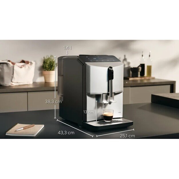 Siemens TF303E01 EQ300 espresso machine (silver, 1300W) 8