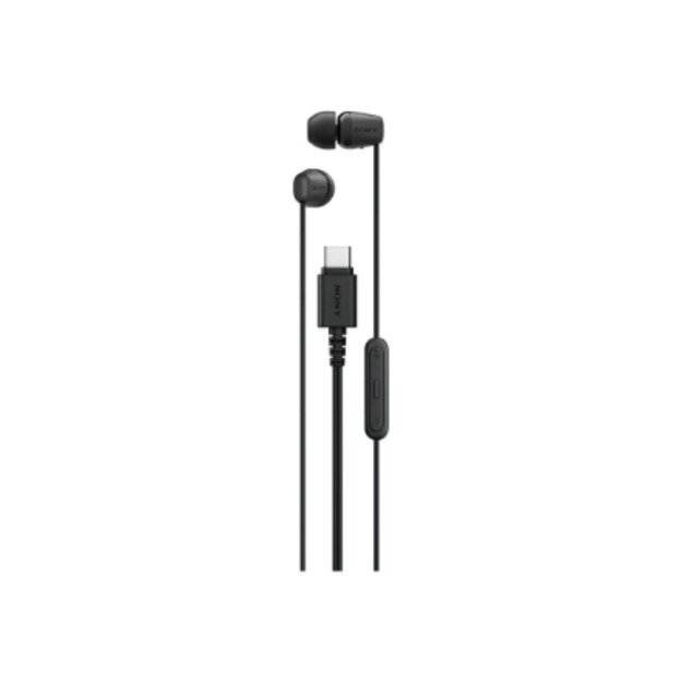 Sony IER‑EX15C USB‑C Wired Earbuds with Mic, Black | Sony