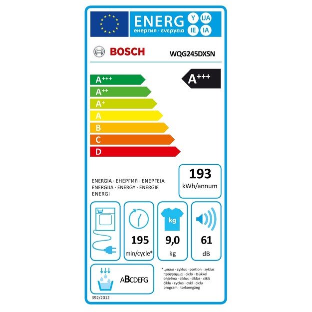 BOSCH WQG245DXSN