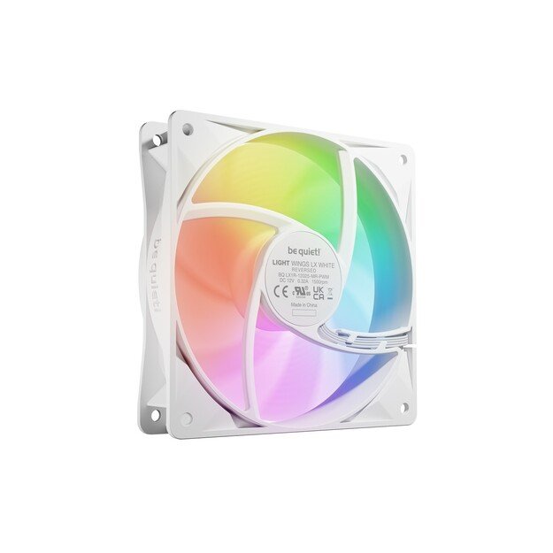 VENTILATORIUS  BE QUIET! Light wings LX 120mm PWM Reverse White 1