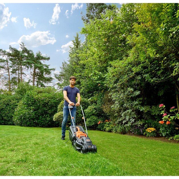 BLACK & DECKER BEMW351-QS Electric Lawn Mower, 1000 W, 32 cm