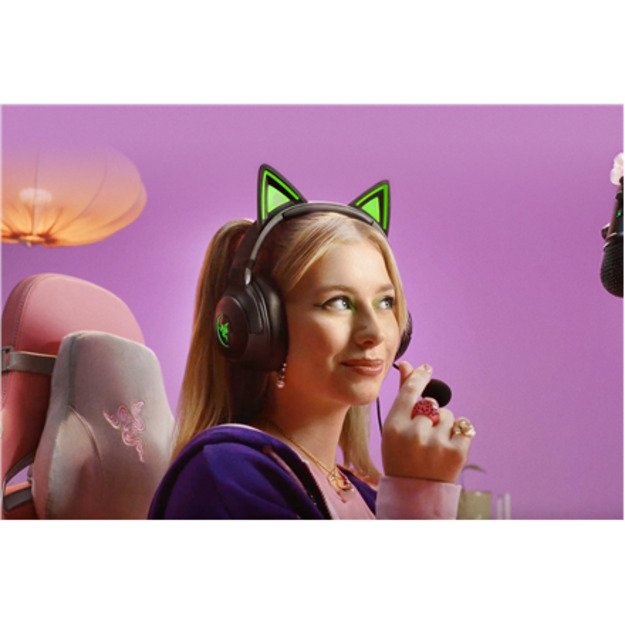 Razer Headset Kraken Kitty V2 Microphone Wired On-Ear Noise canceling 1