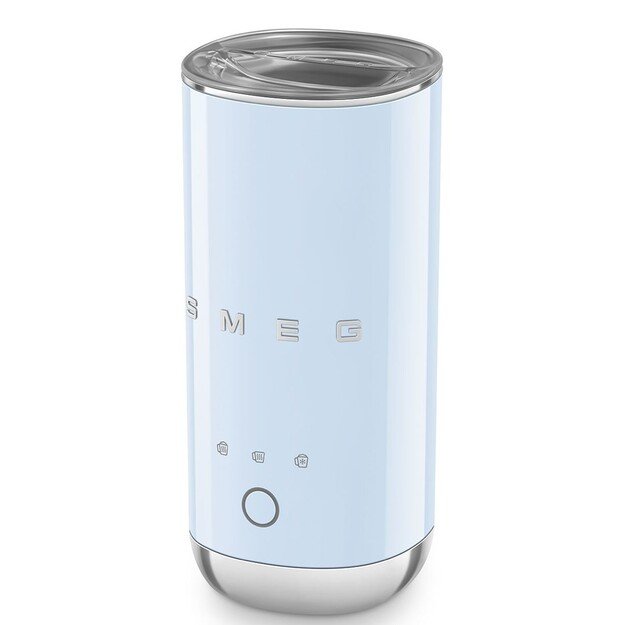 Smeg Milchaufsch?umer MFF02PBEU, 3 Funktionen, Antihaft, 500W, Hellblau