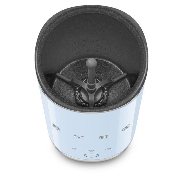 Smeg Milchaufsch?umer MFF02PBEU, 3 Funktionen, Antihaft, 500W, Hellblau