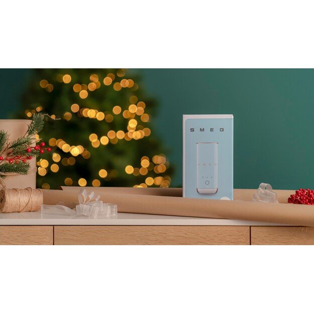 Smeg Milchaufsch?umer MFF02PBEU, 3 Funktionen, Antihaft, 500W, Hellblau