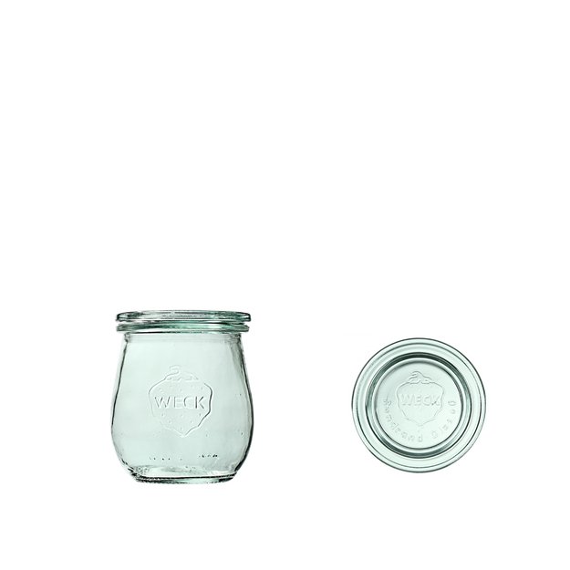 Jar, 220 ml, with lid, Tulip, 12 pcs