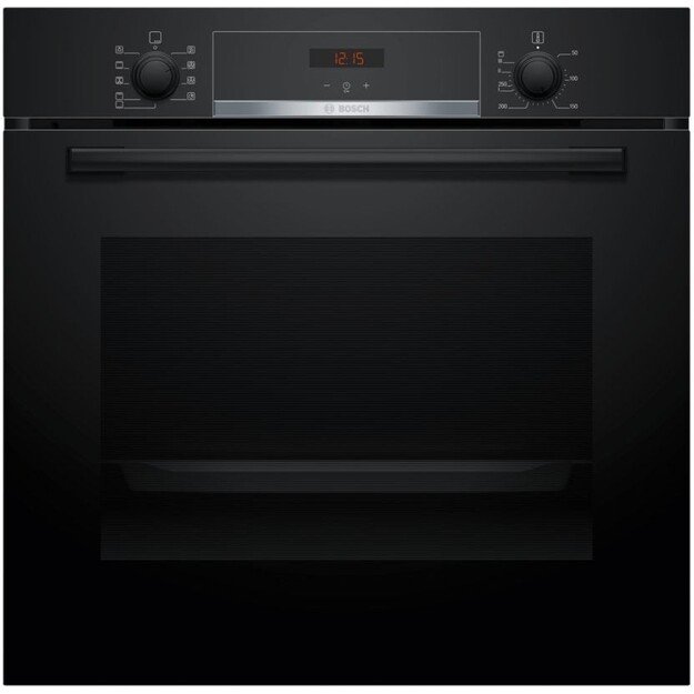 BOSCH HBA514BB3 oven + BOSCH HEZ538000 single-level telescopic runners