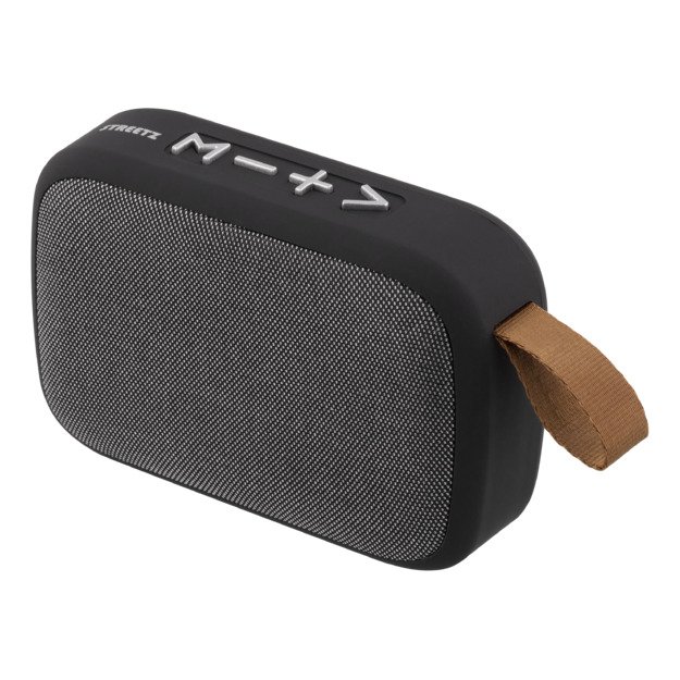 S101 ne&scaron;iojama Bluetooth kolonėlė STREETZ, USB/TF/FM, juoda / S101-BLK / 6612115
