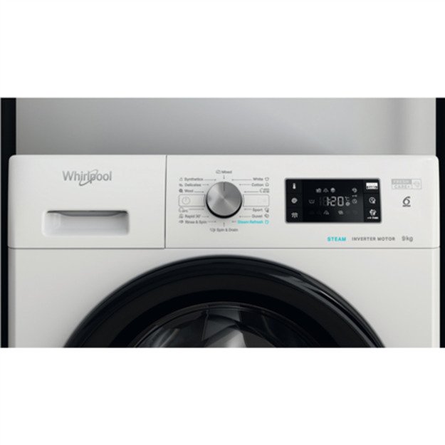 Whirlpool Washing machine | FFB 9479 BV EE | Energy efficiency class A | Front loading | Washing capacity 9 kg | 1400 RPM | Dept