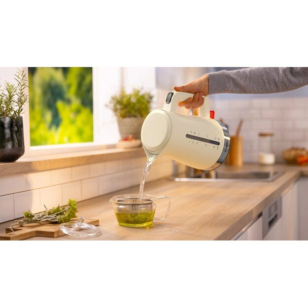 Bosch MyMoment electric kettle 1.7 L 2400 W Cream