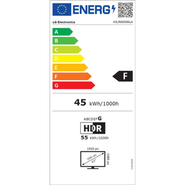 LG 43LR60006LA | 43  | Smart TV | webOS | FHD