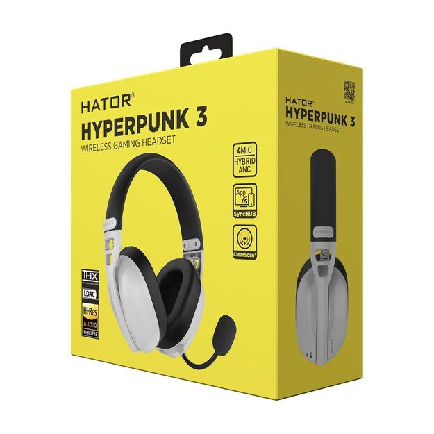 Gaming Headphones Hyperpunk 3 Wireless White