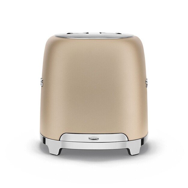 Smeg Toaster, 2 Slots, 50s Style Gold, TSF01CHMEU