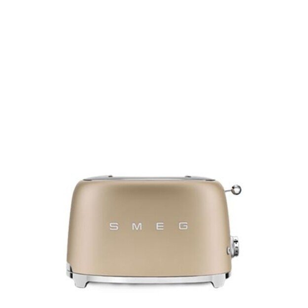 Smeg Toaster, 2 Slots, 50s Style Gold, TSF01CHMEU