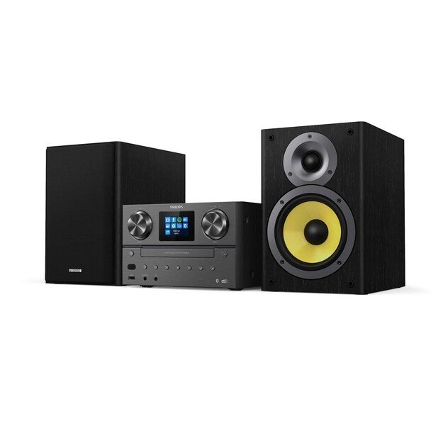 Philips TAM8905 Music System with Internet Radio, DAB+, Bluetooth, CD, USB, and Spotify Connect