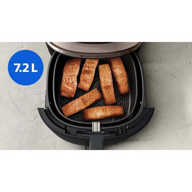 Philips NA543/00 fryer Single 7.2 L Stand-alone 2000 W Hot air fryer Black, Champagne