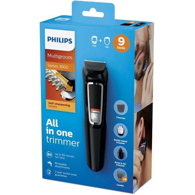 Philips MULTIGROOM Series 3000 9 tools 9-in-1, Face and Hair 1