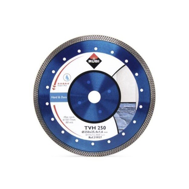 RUBI DIAMOND BLADE TVH 250 x 25,4mm SUPERPRO