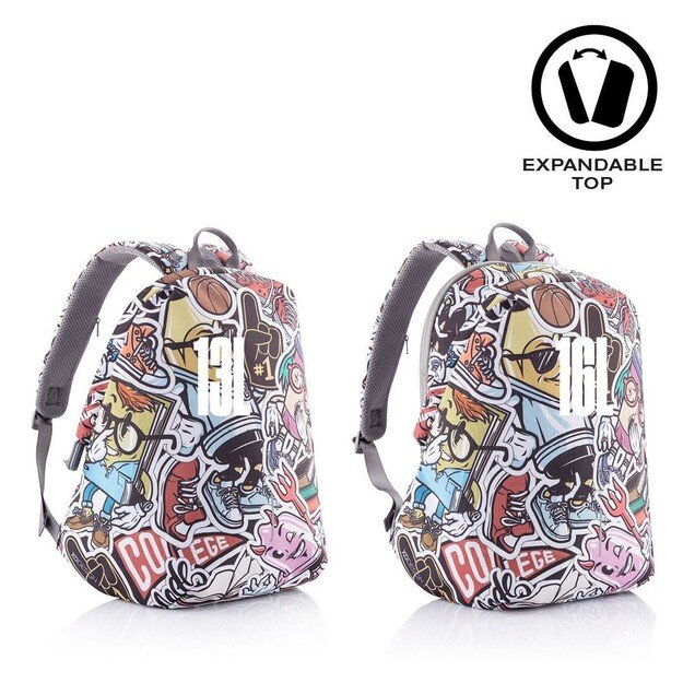 XD DESIGN ANTI-THEFT BACKPACK BOBBY SOFT GRAFFITI P/N: P705.868 13