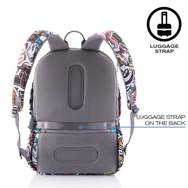 XD DESIGN ANTI-THEFT BACKPACK BOBBY SOFT GRAFFITI P/N: P705.868 11