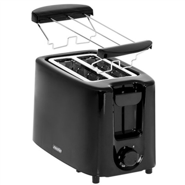 Mesko | Toaster | MS 3220 | Power 750 W | Number of slots 2 | Housing material Plastic | Black 4