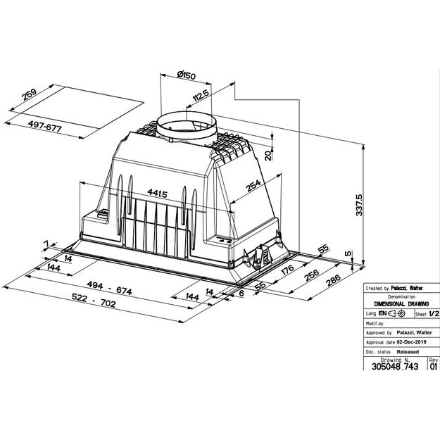FABER Inca Lux Smart EV8 X52 305.0604.603 2