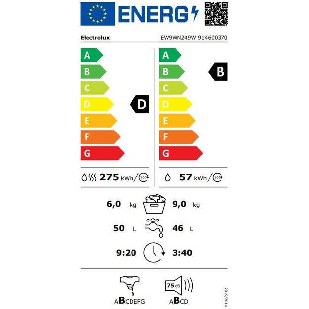 Skalbyklė ELECTROLUX EW9WN249W