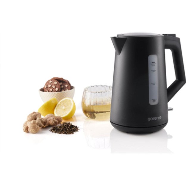 Gorenje K17OPB | Kettle | Electric | 2200 W | 1.7 L | Plastic | 360&deg; rotational base | Black