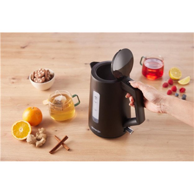 Gorenje K17OPB | Kettle | Electric | 2200 W | 1.7 L | Plastic | 360&deg; rotational base | Black