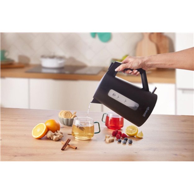 Gorenje K17OPB | Kettle | Electric | 2200 W | 1.7 L | Plastic | 360&deg; rotational base | Black