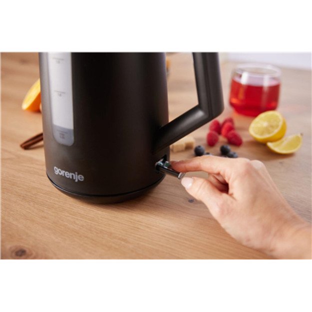 Gorenje K17OPB | Kettle | Electric | 2200 W | 1.7 L | Plastic | 360&deg; rotational base | Black