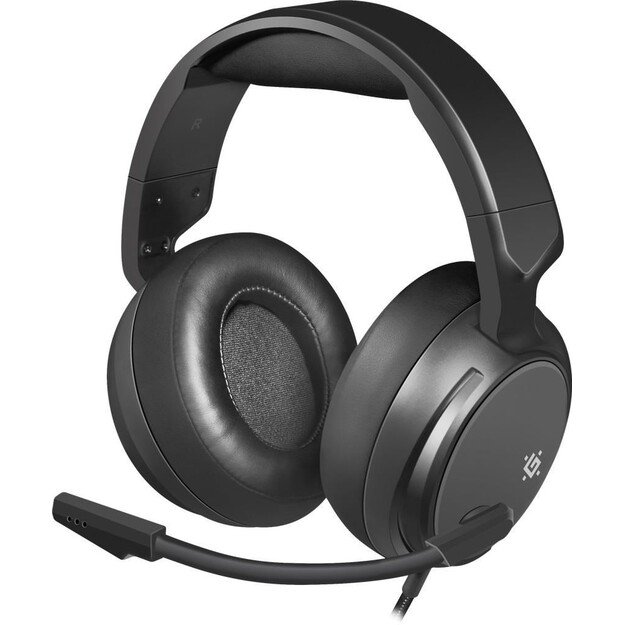 Ausinės su mikrofonu Defender SHADOW Gaming Soft Touch 4 pin + adapter 2x mini jack+ GRA