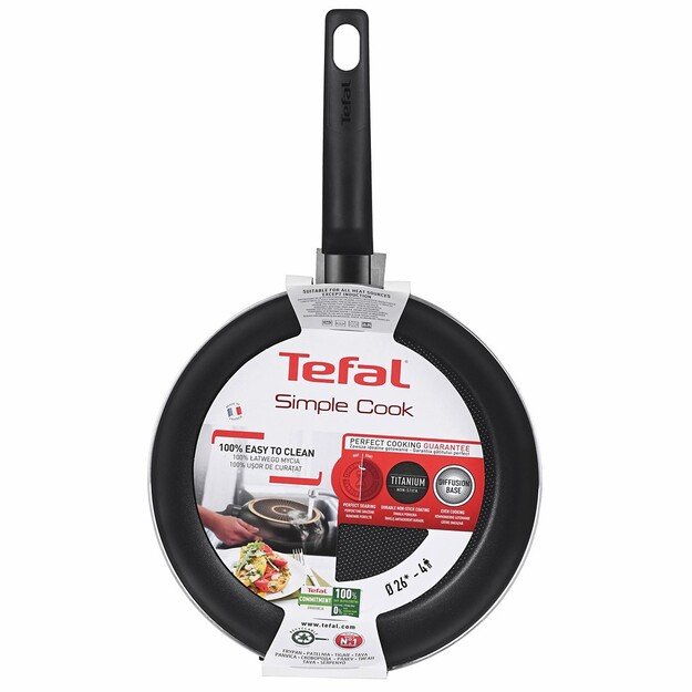 Tefal Simple Cook 26 cm Frypan, aluminum, black | TEFAL 1