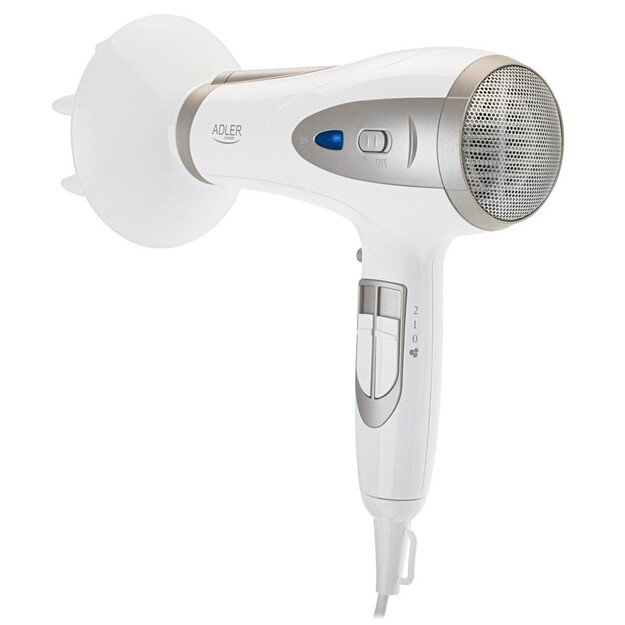 ADLER AD 2248WC HAIR DRYER, WHITE AND CHAMPAGNE 7