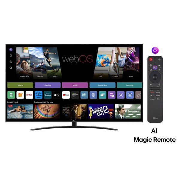LG NanoCell AI 65NANO81A3A TV 165.1 cm (65 ) 4K Ultra HD Smart TV Wi-Fi Black