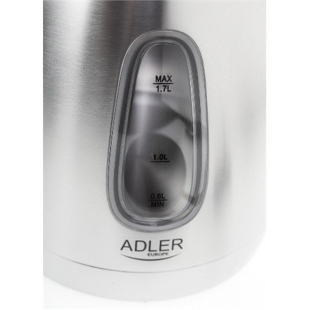 Adler | Kettle | AD 1223 | Standard | 2200 W | 1.7 L | Stainless steel | 360&deg; rotational base | Stainless steel 1