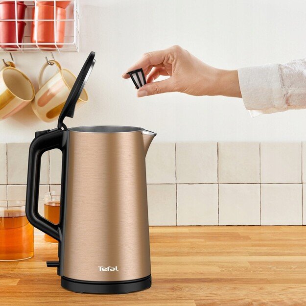TEFAL | Kettle | KI583C10 | Electric | 2000 W | 1.5 L | Stainless Steel | 360° rotational base | Gold 5
