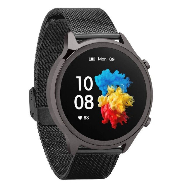 Išmanusis laikrodis su lietuvišku meniu Veronica black steel 3