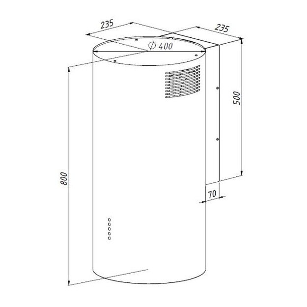 Okap AKPO WK-4 BALMERA WL SLIM WHITE SEMI-MATTE T450 M3 1