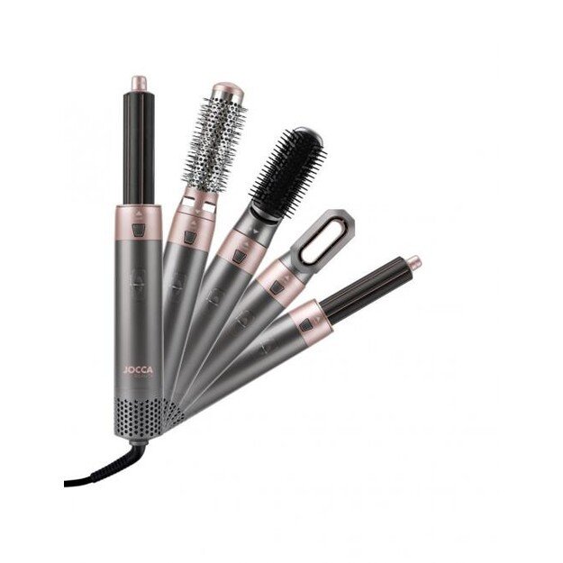 Daugiafunkcinis plaukų šepetys Jocca 2412 juodas/rožinis