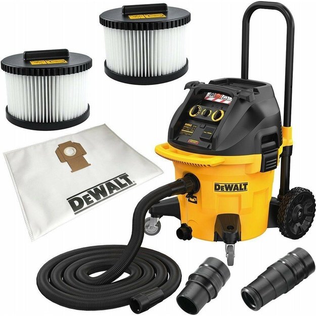 DeWALT DWV905MKIT-QS vacuum 38 L Cylinder vacuum Dry&wet 1400 W Dust bag