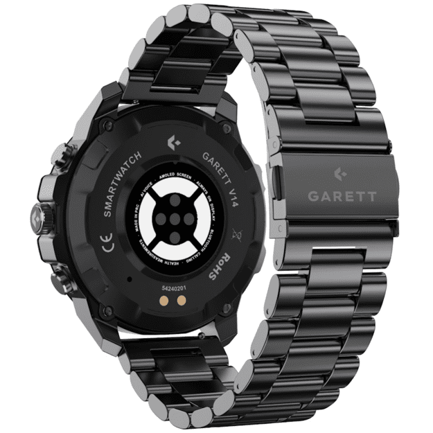 I&scaron;manusis laikrodis su lietuvi&scaron;ku meniu Garett V14 Black steel