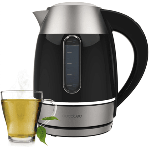Cecotec Kettle | Thermosense 400 VisionLight | Electric | 2200 W | 1.7 L | Stainless steel | 360&deg; rotational base | Black