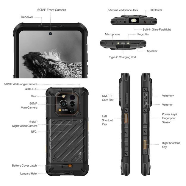 RogOne Xever7 5G smartphone 12/512GB Black