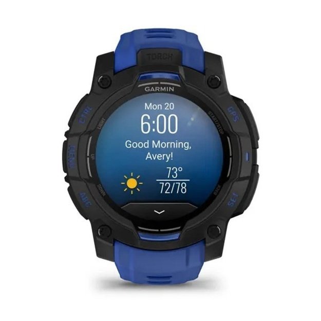 Garmin Instinct 3 3.05 cm (1.2 ) AMOLED 45 mm Digital 390 x 390 pixels Black GPS (satellite)