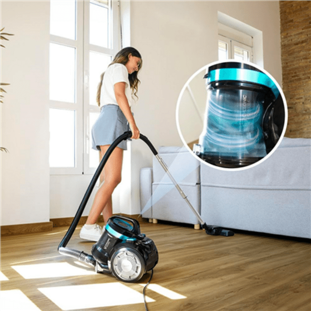 Cecotec Vacuum cleaner | The Conga Rockstar Cyclonic Plus | Bagless | Dust capacity 2 L | Power 800 W | Black