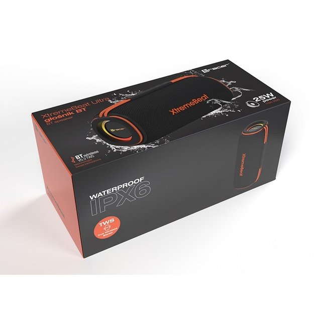 Tracer XtremeBeat Ultra TWS Portable Bluetooth Speaker Black 25 W
