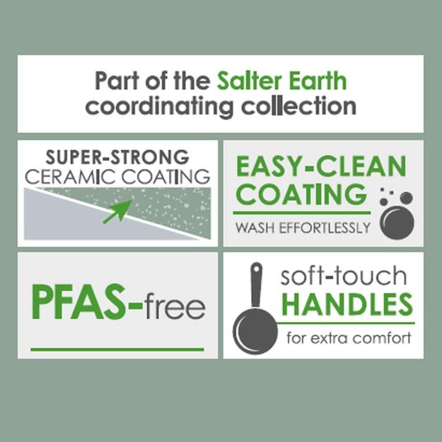 Salter BW092831EU7 Earth 3 Piece Pan Set - 16/18/20cm